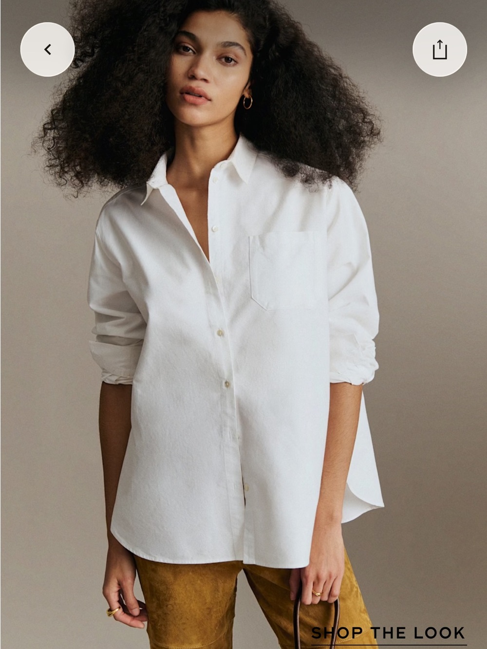 Sézane Max Classic White Button-Up